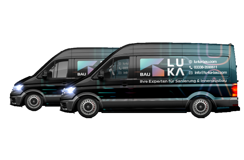 Firmenfahrzeug der LU-KA Bau GmbH